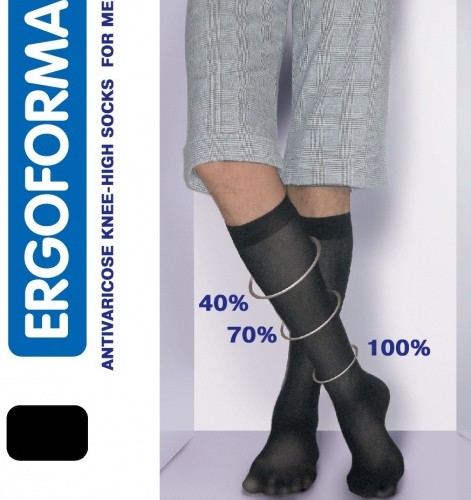 Гольфы мужские Ergoforma, открытый нос с хлопком, арт.322, 2 класс фото 1