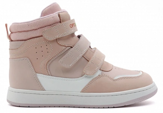 Ботинки ортопедические детские демисезонные Ортомода 42026-Х-603 бежевые с высоким берцем фото 6