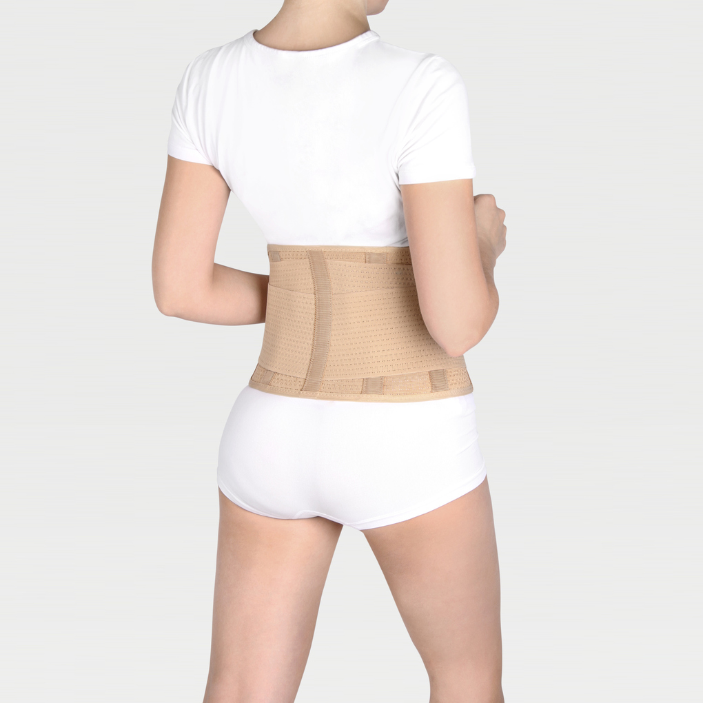 Корсет ортопедический Ecoten ПРР-125, поясничный, полужесткий, пластиковые пластины, высота 25 см фото 6