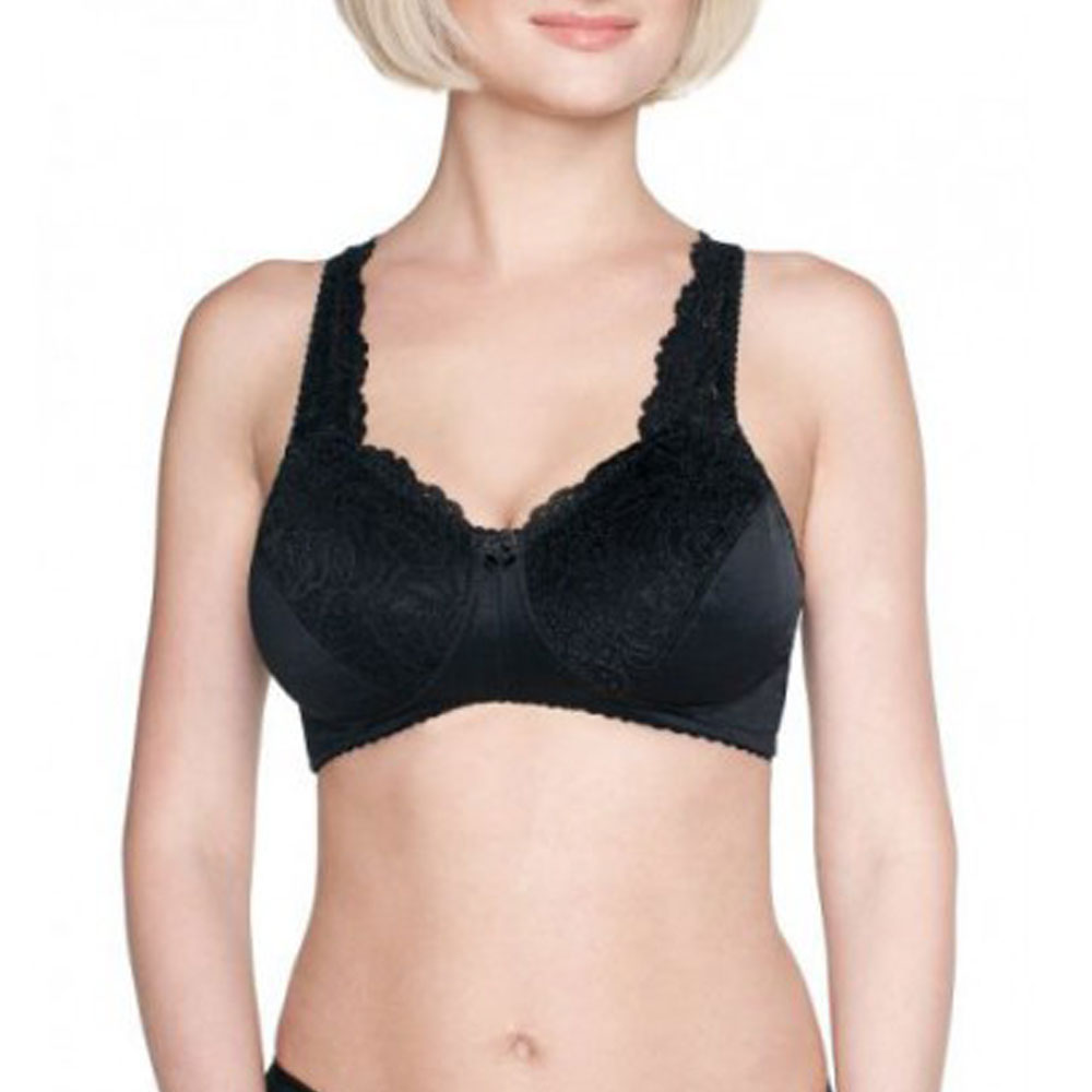 Бюстгальтер 90F черный (флок) 0781у  фото 1