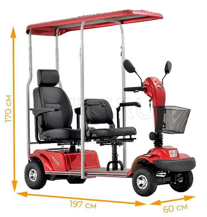 Скутер электрический для инвалидов MET EXPLORER 900 TANDEM фото 2