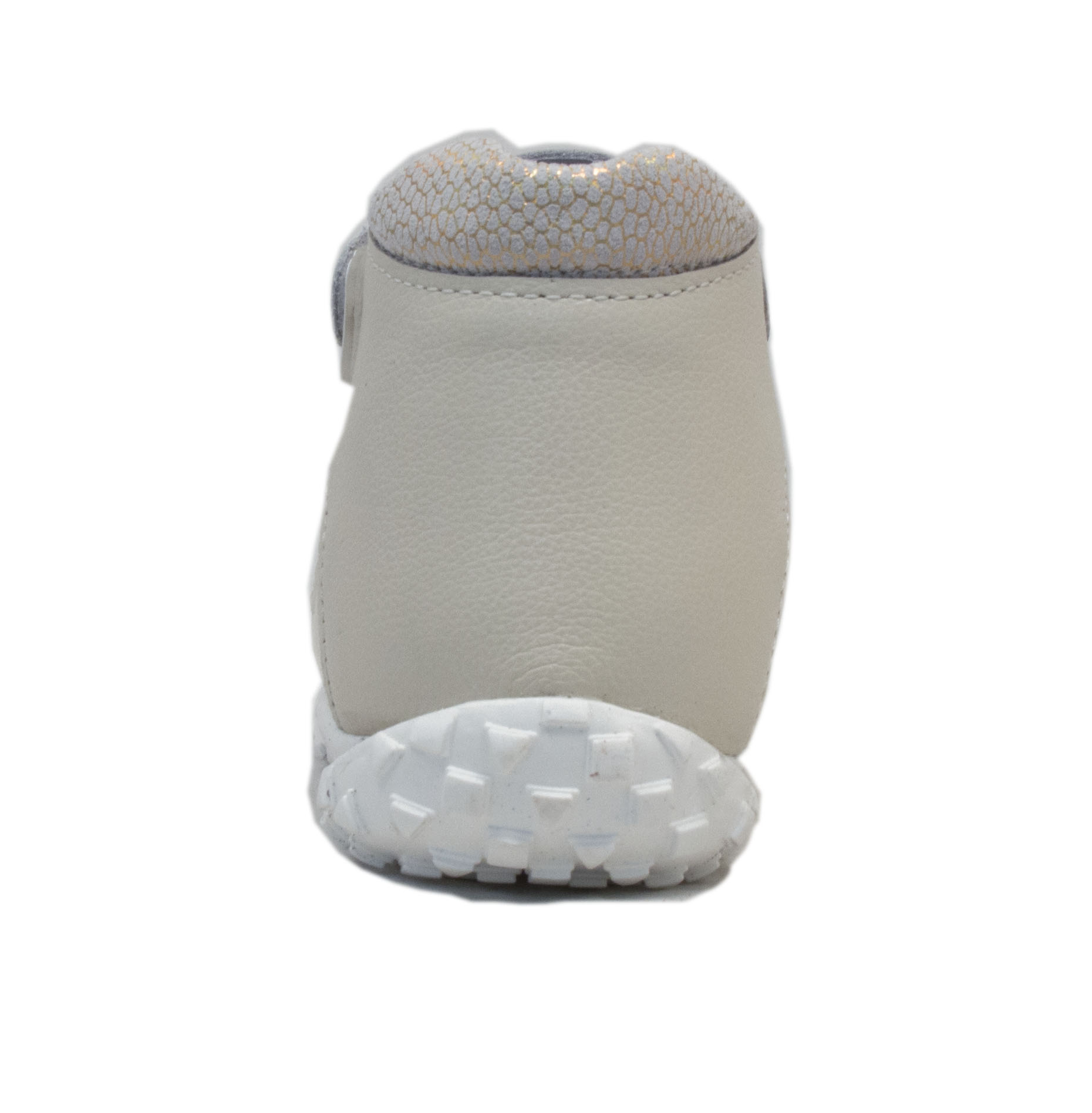 Сандалии детские ортопедические с закрытым носом Орфея Б3-202-056-281-1 кожаные бежевые с разводами фото 3