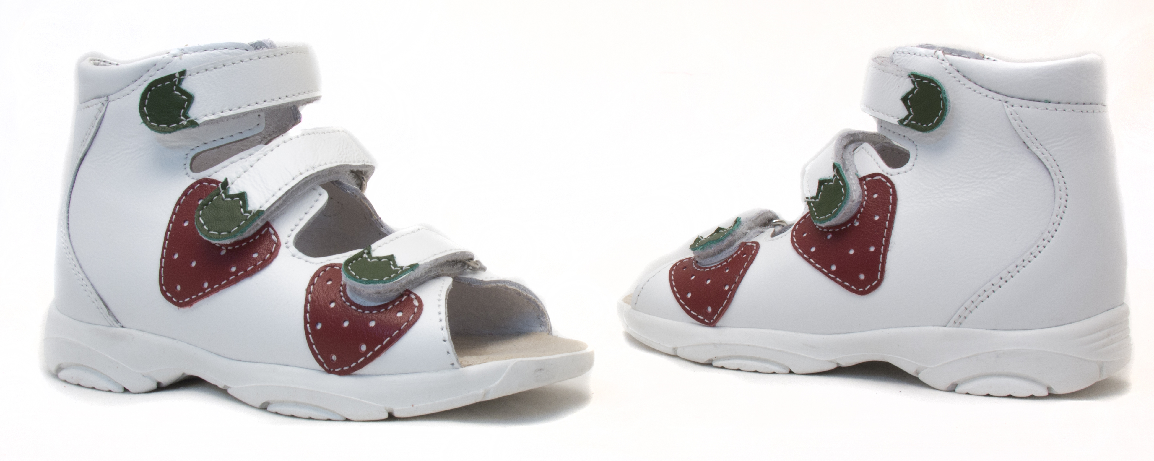 Сандалии ортопедические детские с открытым носом Орфея Б2-143-011-000-1 кожаные с жестким задником фото 5