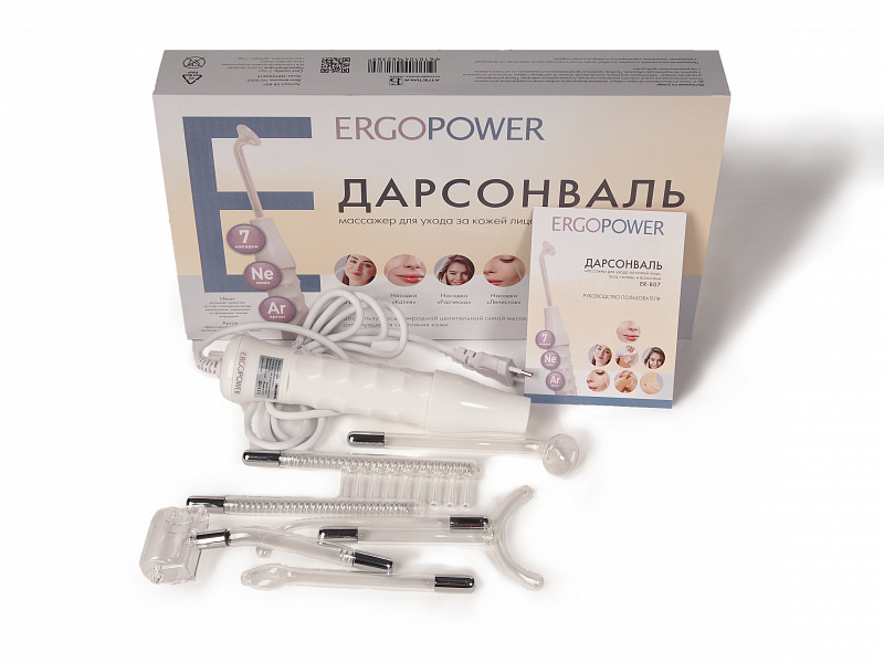 Аппарат для дарсонвализации "Ergopower" ER-807 (7 насадок) фото 2