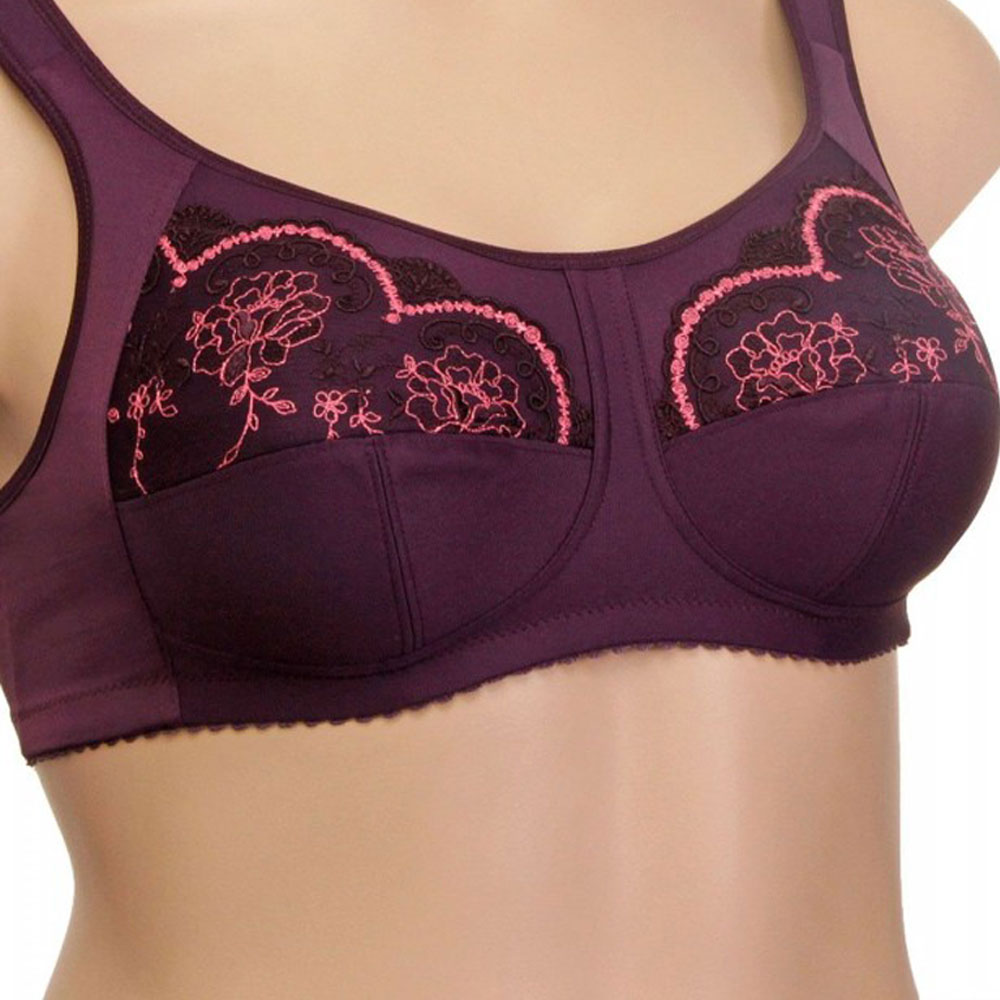 Бюстгальтер после мастэктомии Розовые цветы на сливе ЛФ0793 В173 фото 1